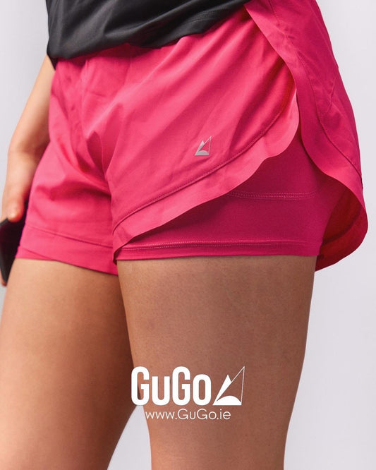 2-in-1 Shorts – Hot Pink (Minor Flaw)